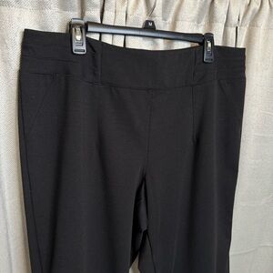 Classic Black Straight-Leg Pull on Trousers by Cato Size 18/20W